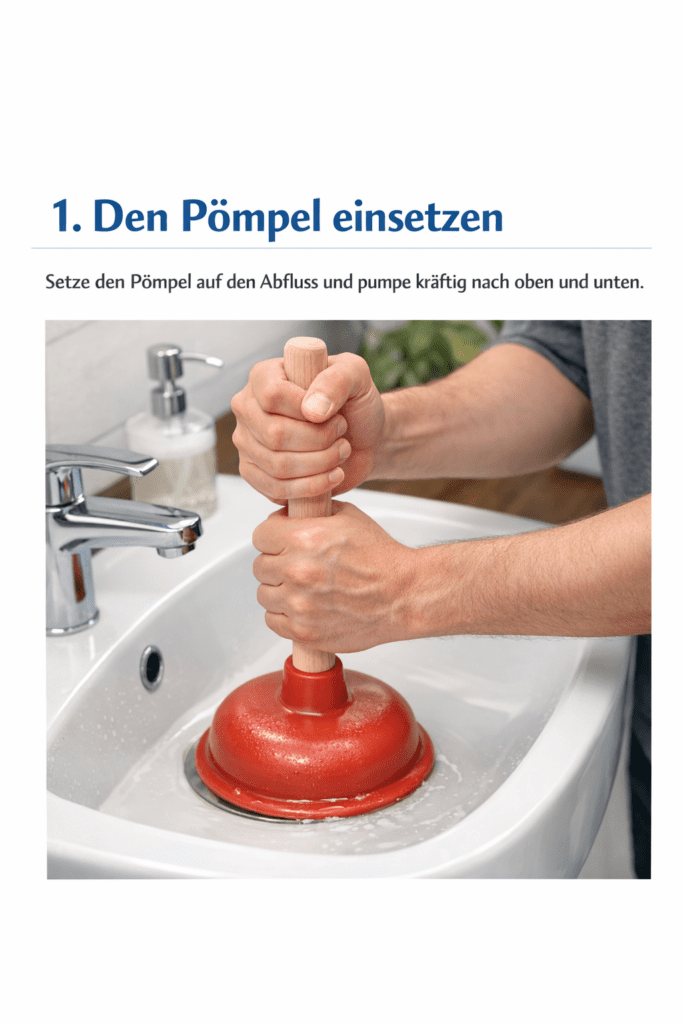 Pömpel richtig einsetzen