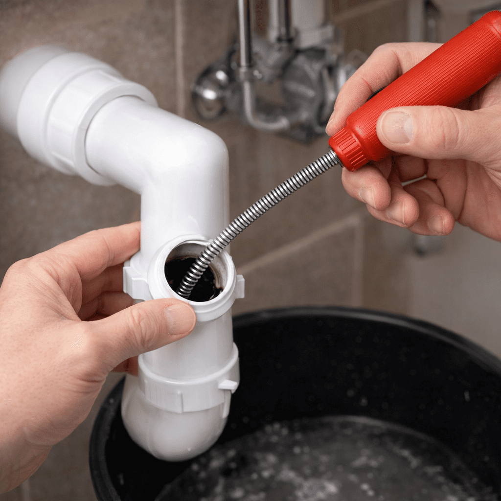 Abfluss mit Baumarktspirale öffnen