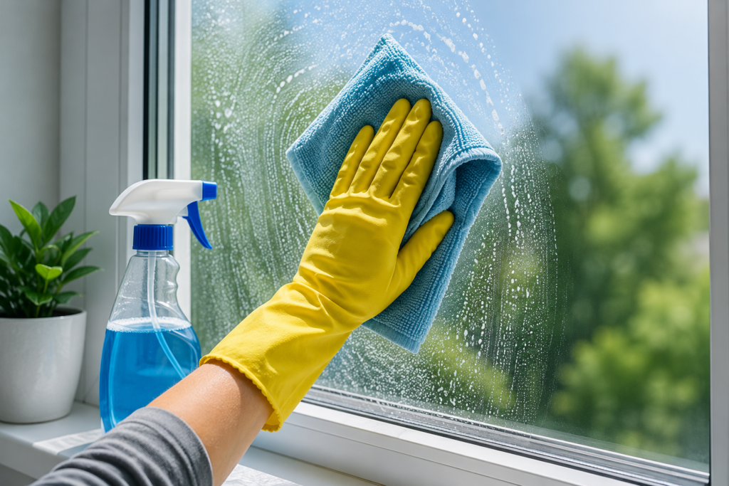 Fenster streifenfrei putzen